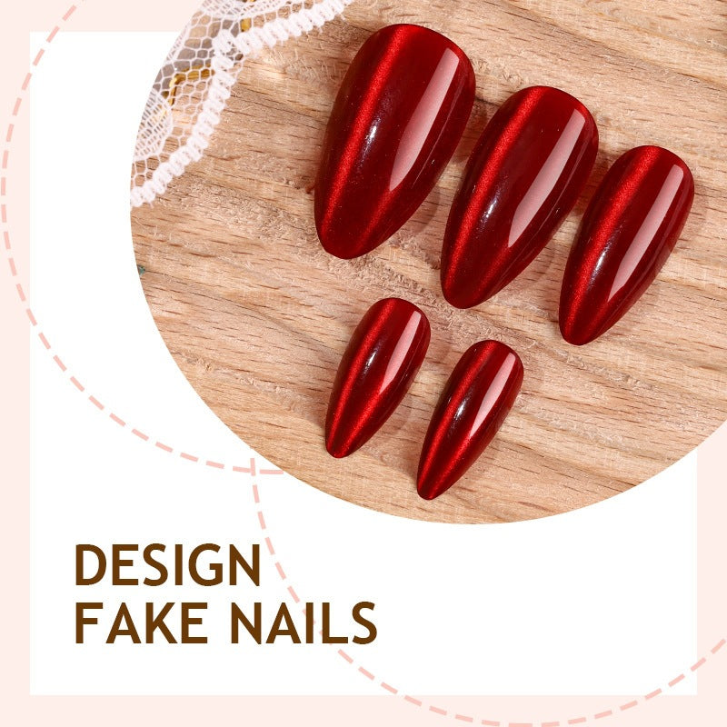 Acrylic Nail Set with Elegant Elongated Design Kalsten