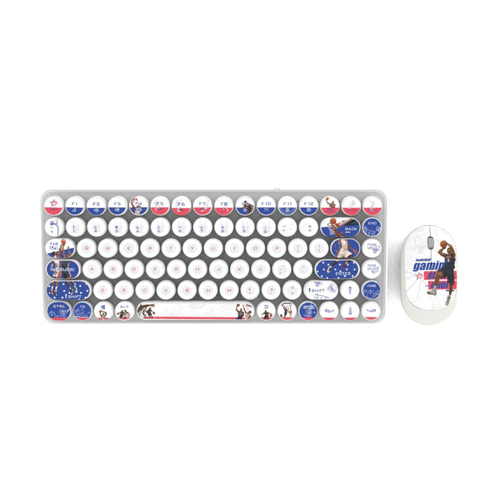 Retro Design Keyboard and Mouse Set Kalsten