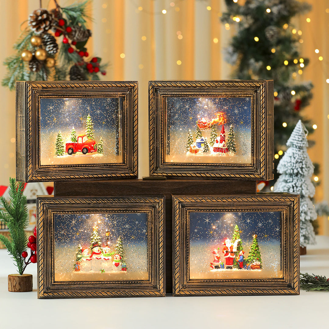 Illuminated Christmas Scene Figurine Kalsten