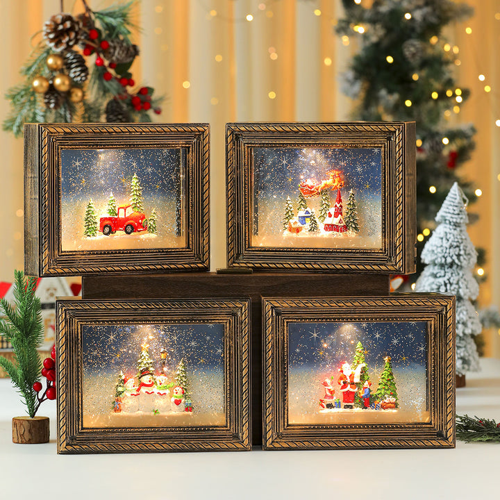 Illuminated Christmas Scene Figurine Kalsten