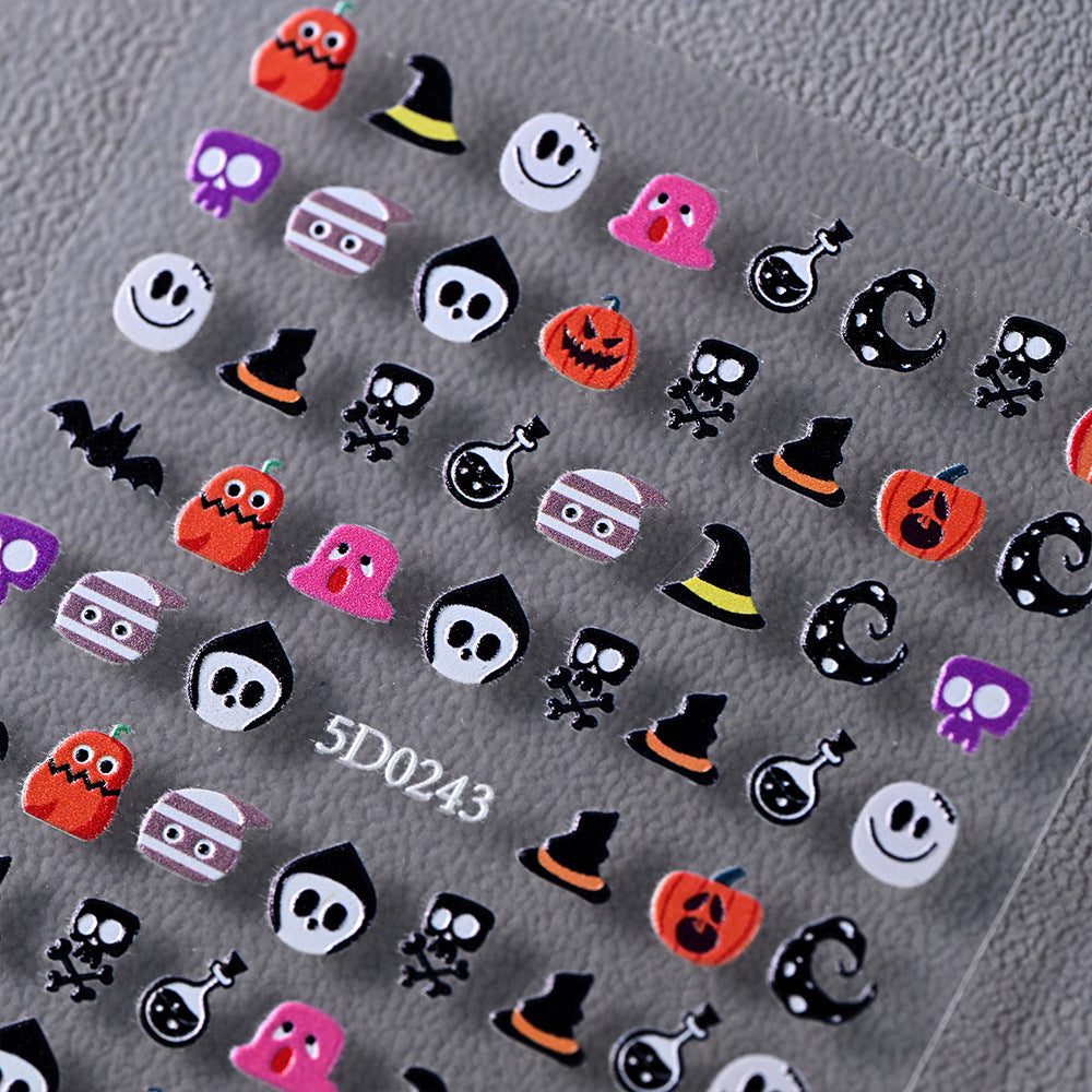 Halloween-Themed Nail Art Sticker Set