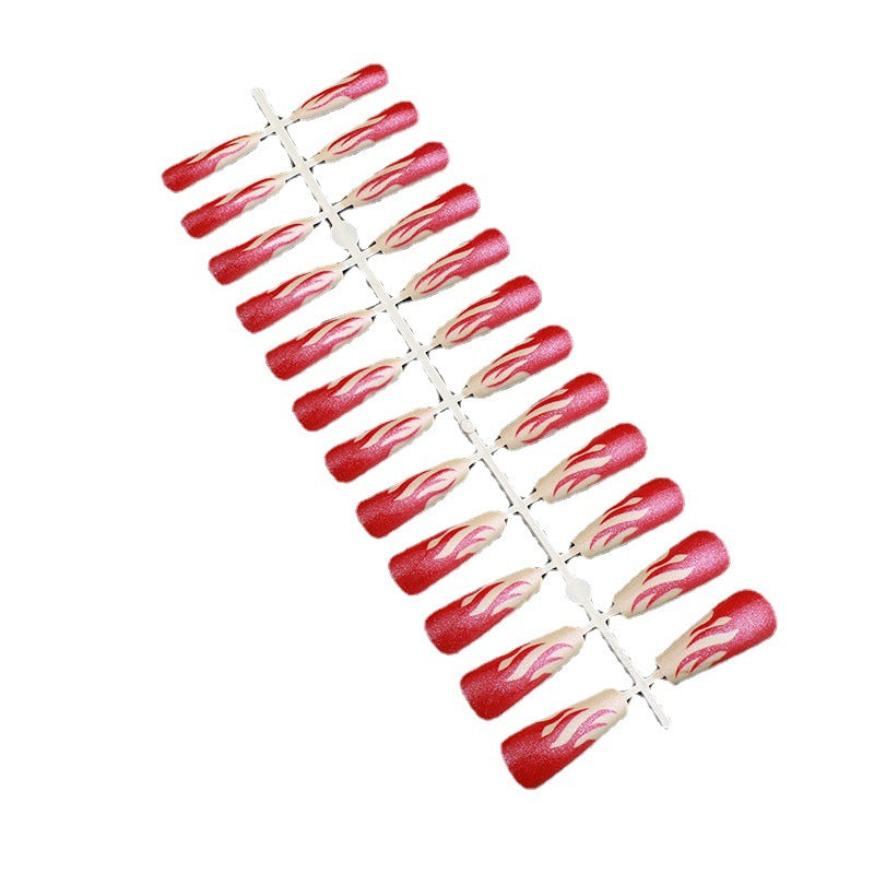 Stylish rose pattern artificial nails Kalsten