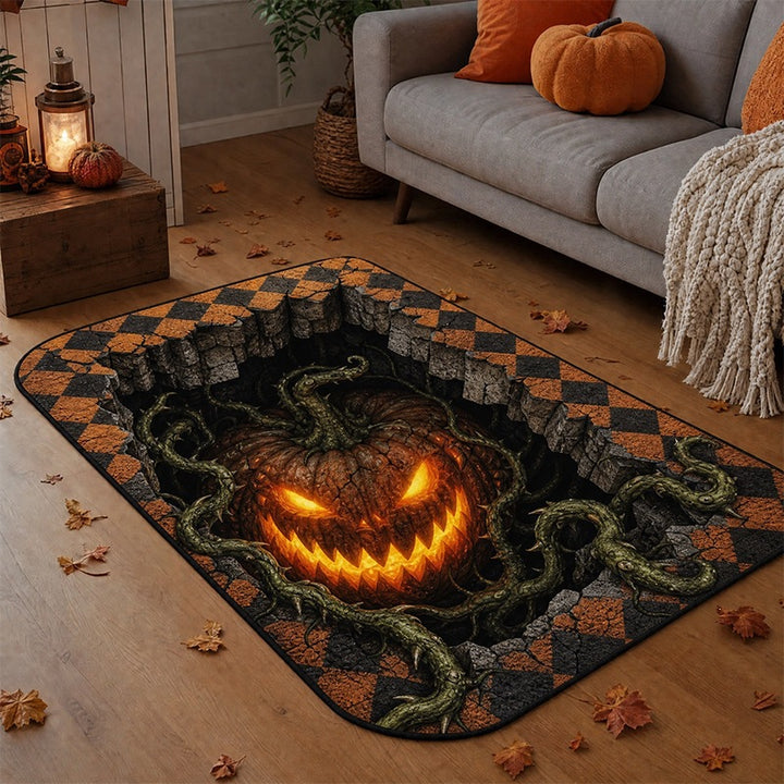 3D Serpent Design Area Rug for Home Decor
