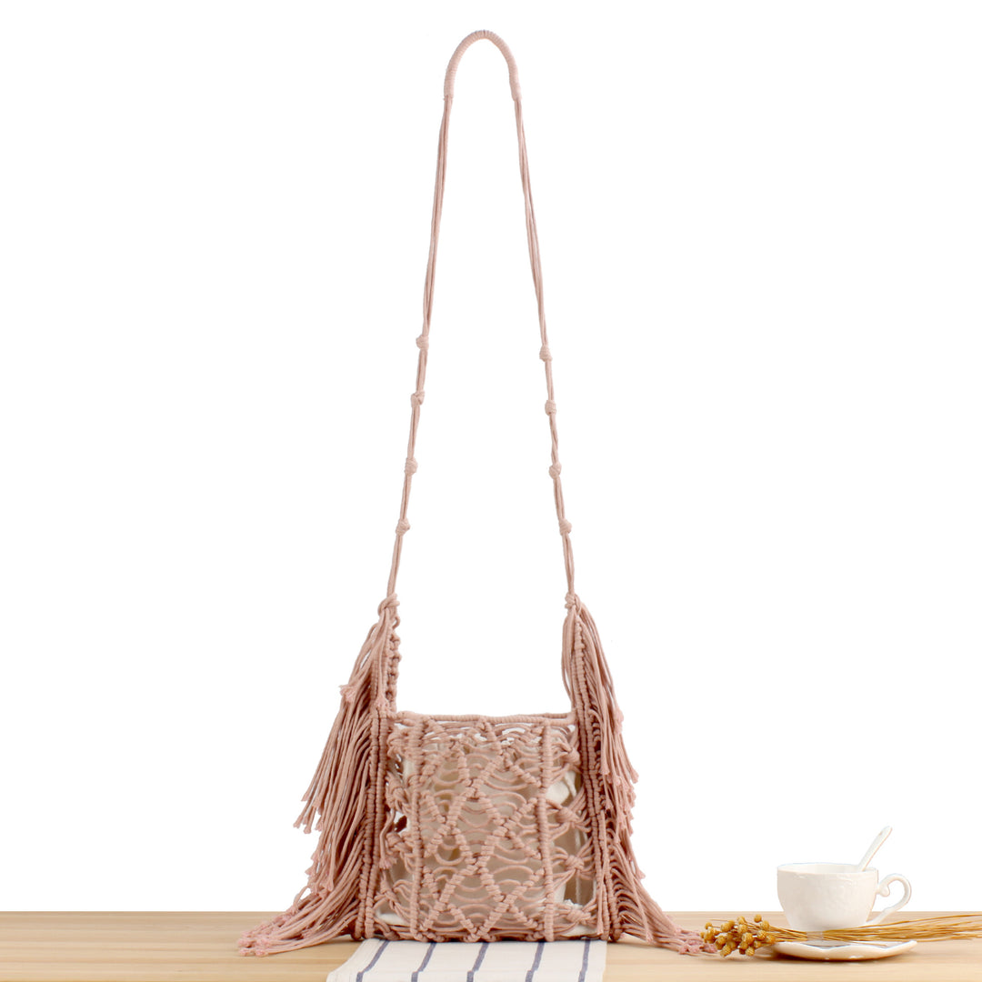 Handbag with Artistic Macramé Design Kalsten 1784182970