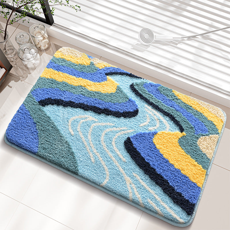 Abstract Landscape Bath Rug Kalsten