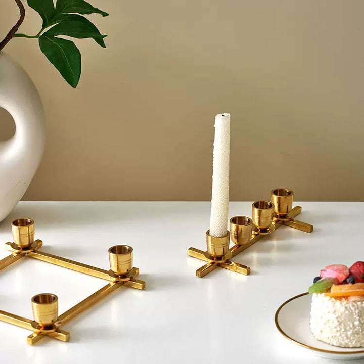 Elegant Geometric Candle Holder