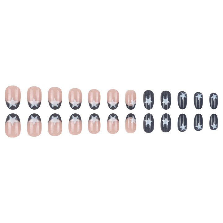 Artistic Star Accented Press-On Nails Kalsten