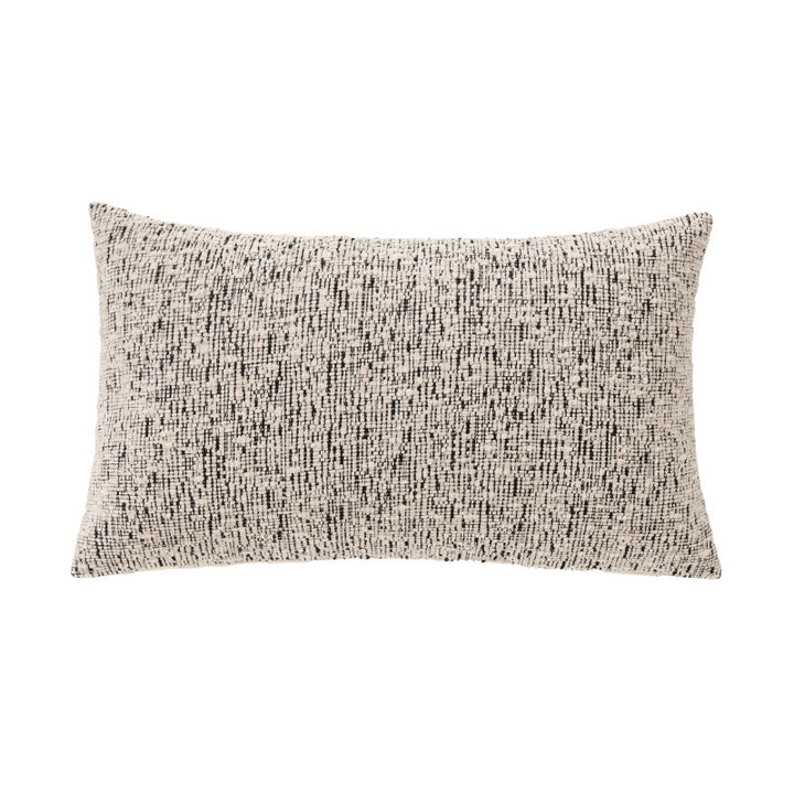 Rectangular chenille decorative cushion with textured surface