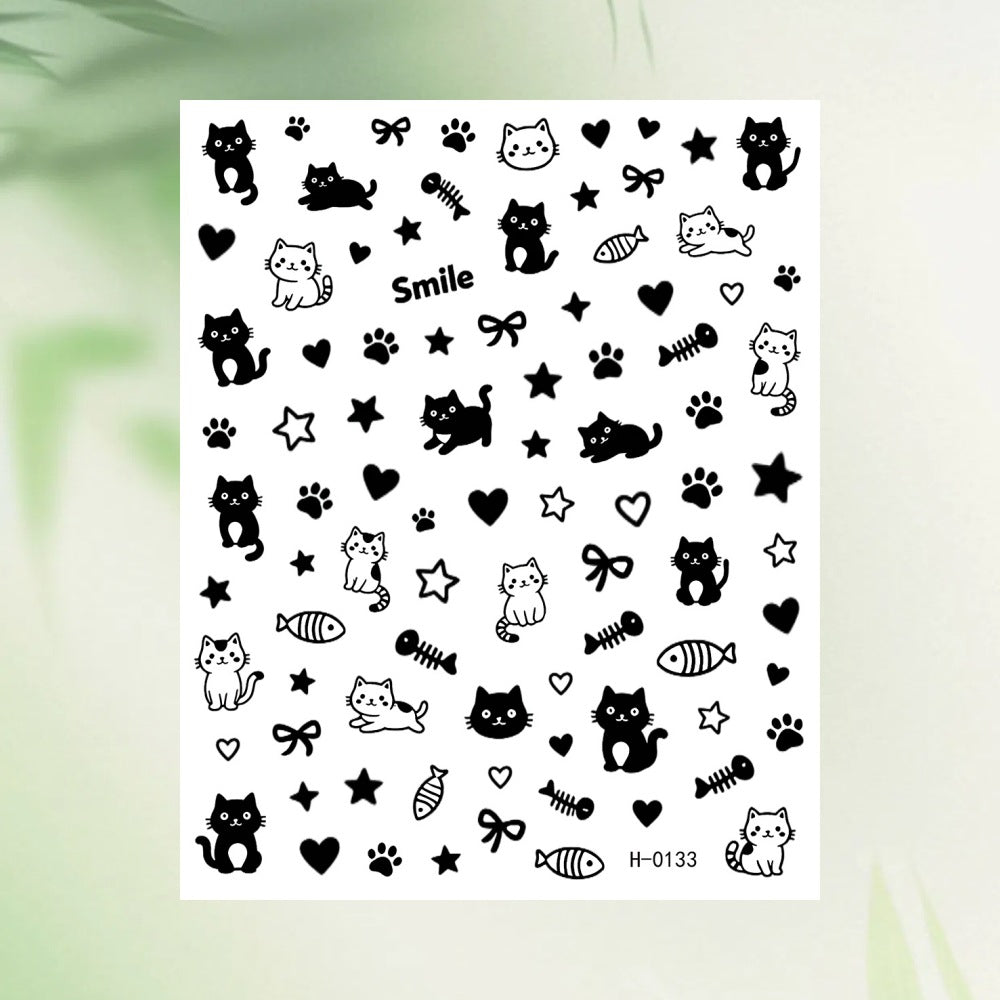 Tropical Fruit-Themed Nail Art Sticker Set