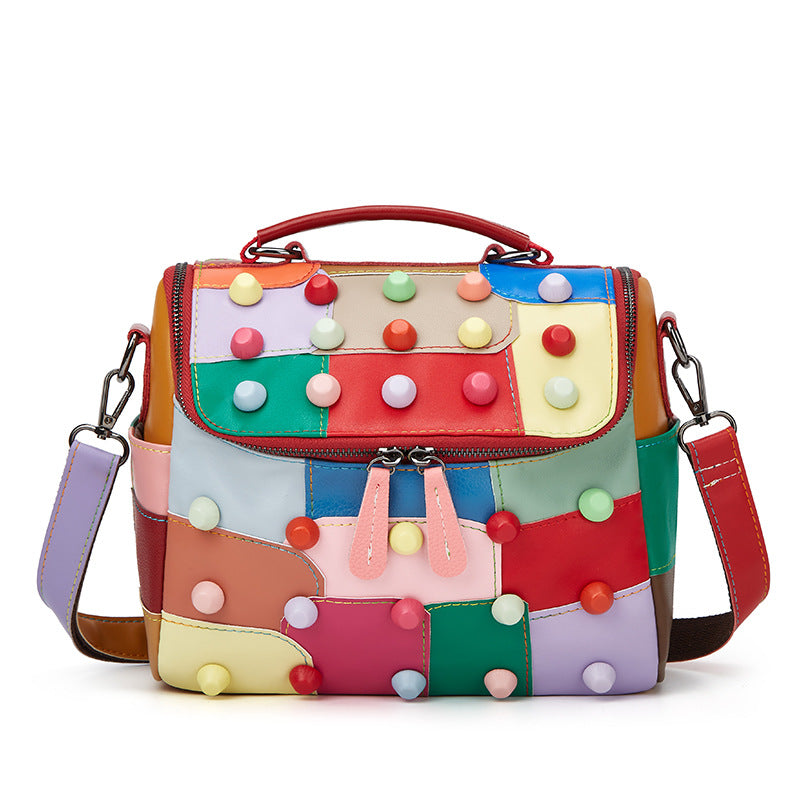 Colorful Patchwork Handbag  1791995180