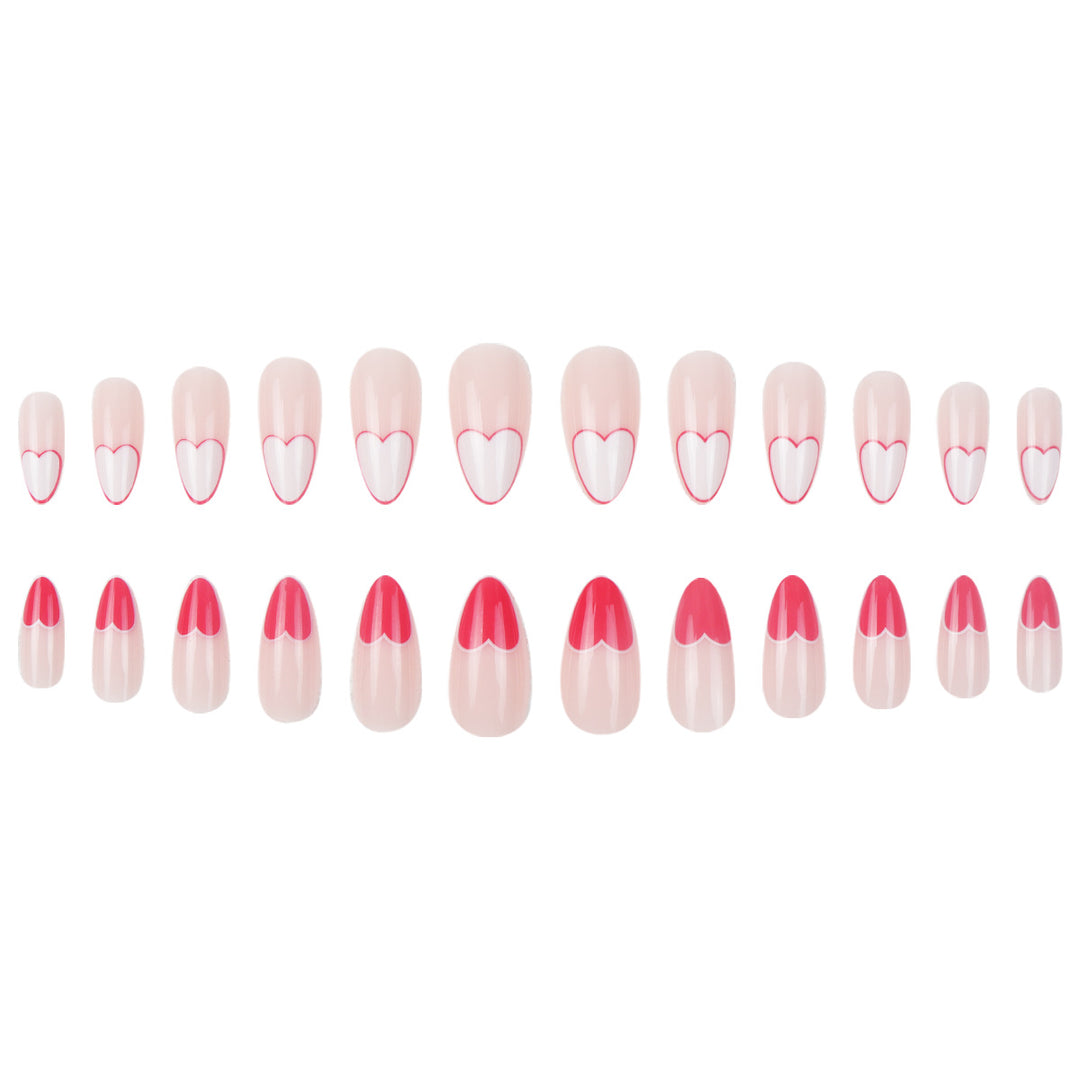 Heart-Design Stiletto Press-On Nails Kalsten 1789085993