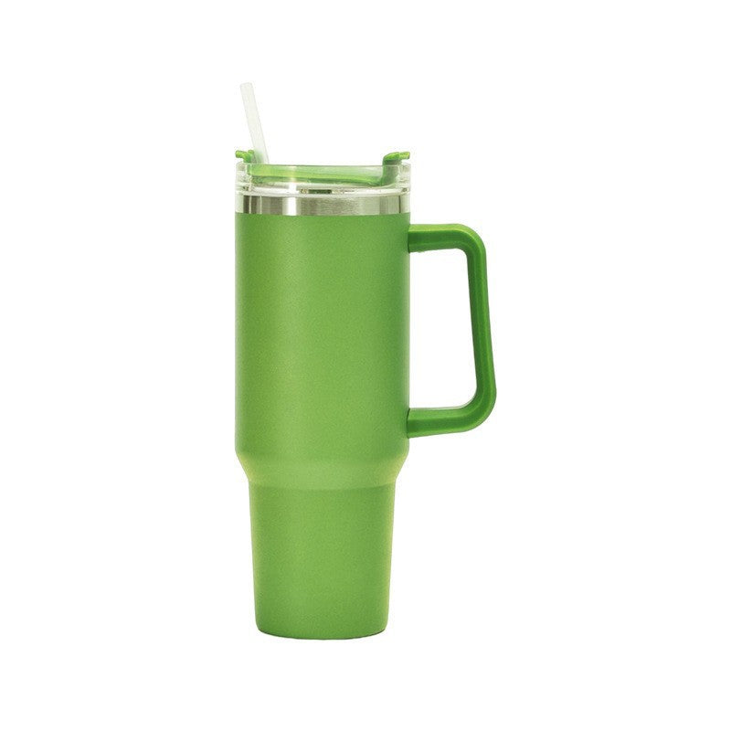 Women's insulated cup with straw and ergonomic handle Kalsten