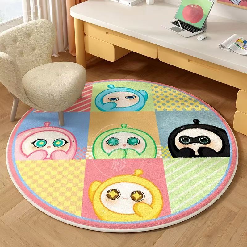 Cartoon-Themed Plush Area Rug