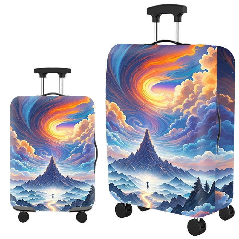 Artistic Cat-Themed Hard Shell Suitcase Kalsten