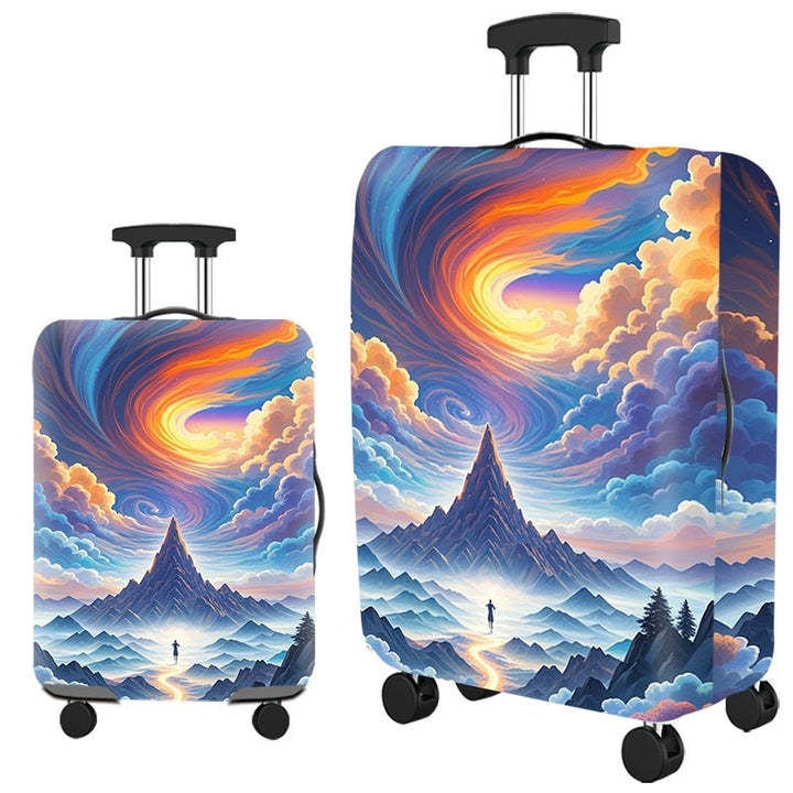 Ladies Hard Shell Suitcase with Creative Cat Design Kalsten
