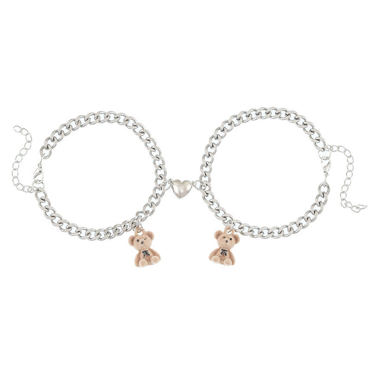 Playful necklace with bear charms Kalsten