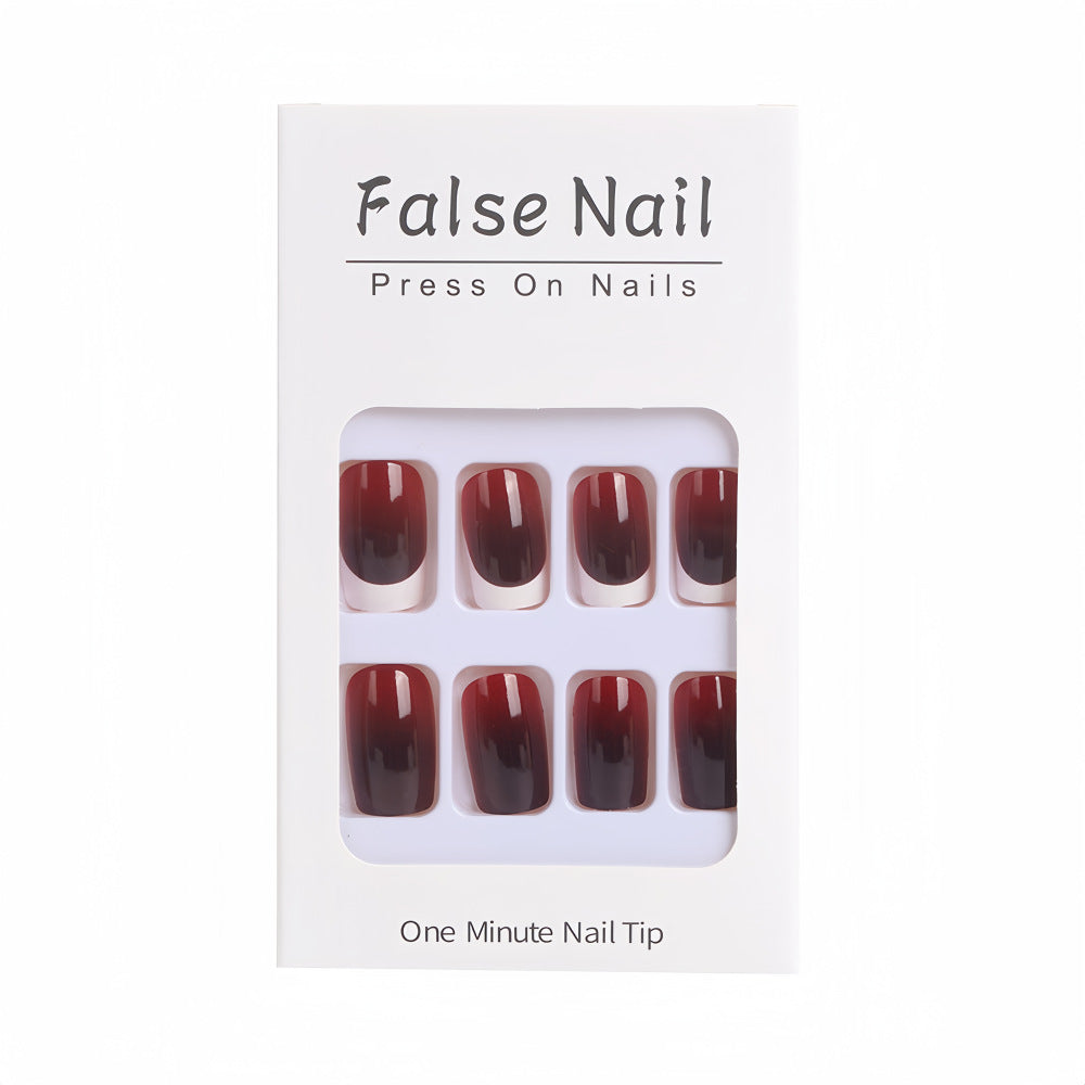 Elegant French Tip Artificial Nails Kalsten