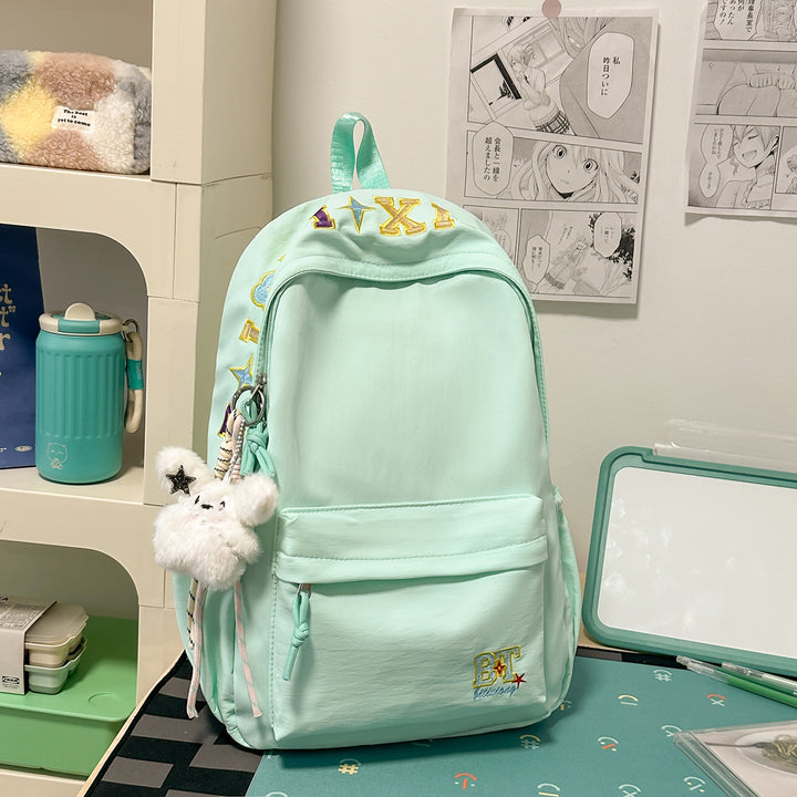 Trendy Embroidered School Backpack Kalsten