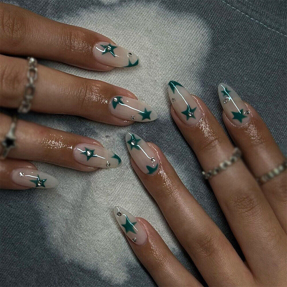 Starry Design Nail Art