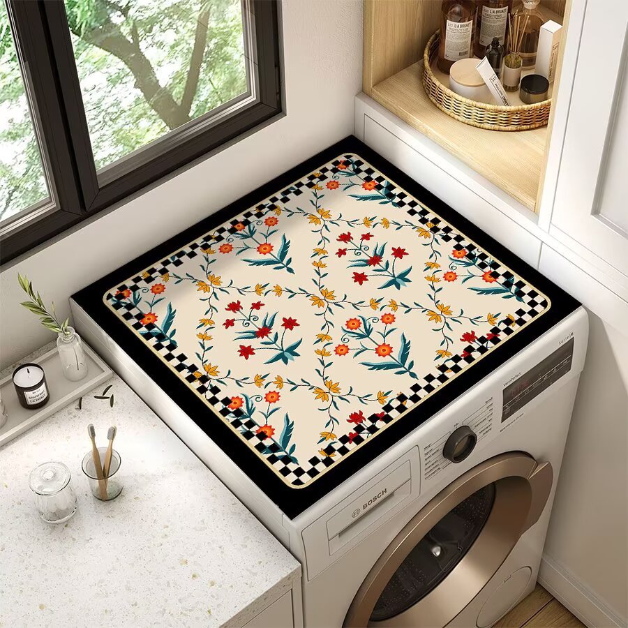 Floral Patterned Laundry Room Top Cover Kalsten