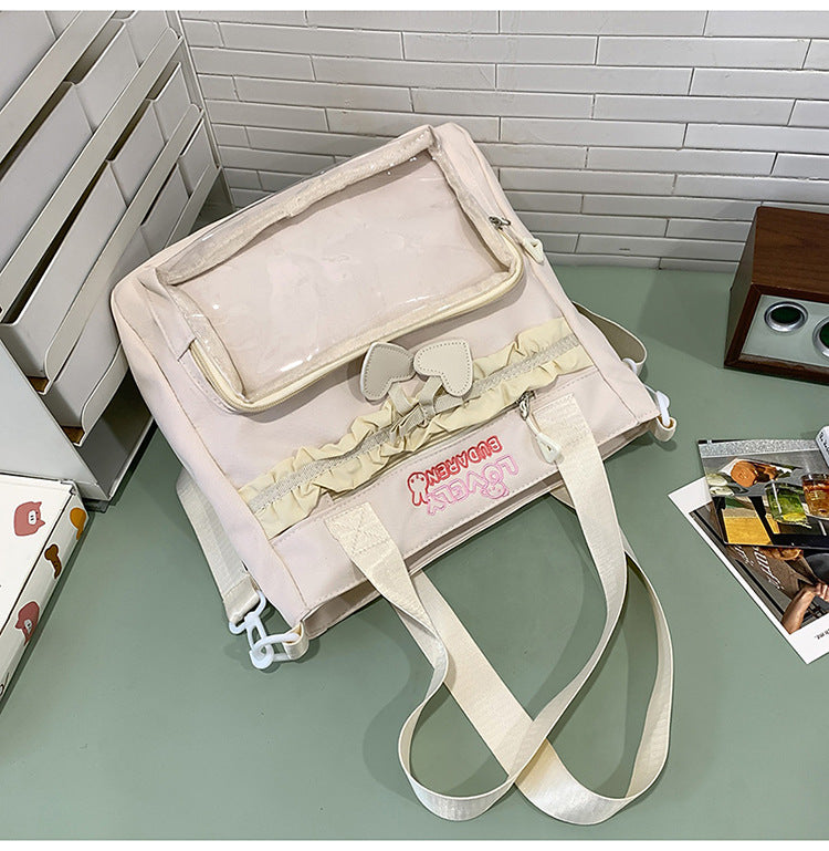 Transparent Front Pocket Casual Backpack Kalsten