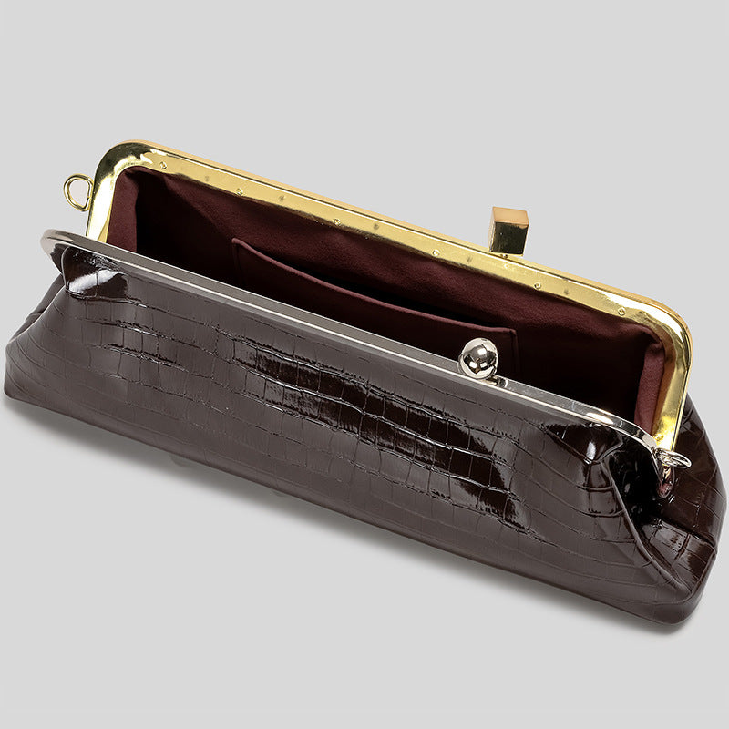 Elegant Patent Leather Evening Handbag