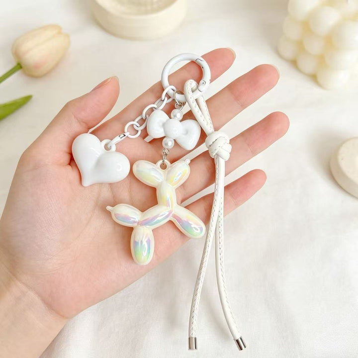 Playful keychain with heart and balloon dog Kalsten