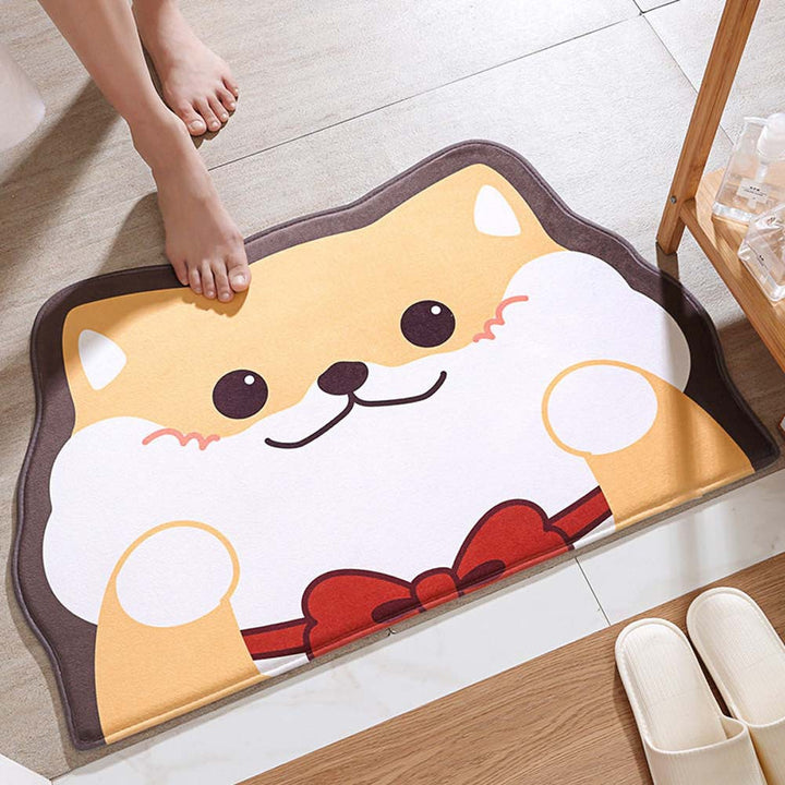 Playful Animal Design Bath Mat
