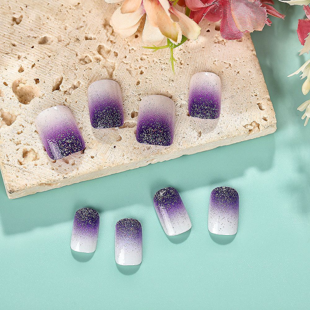 Ombre Glitter Press-On Nail Set Kalsten