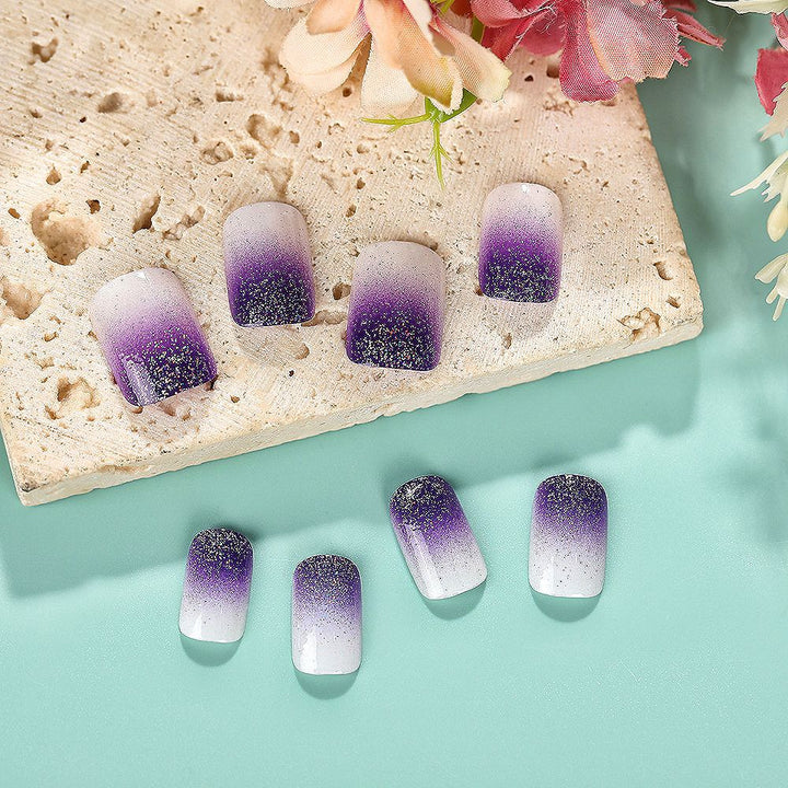 Ombre Glitter Press-On Nail Set Kalsten