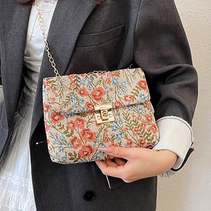 Floral Patterned Evening Clutch