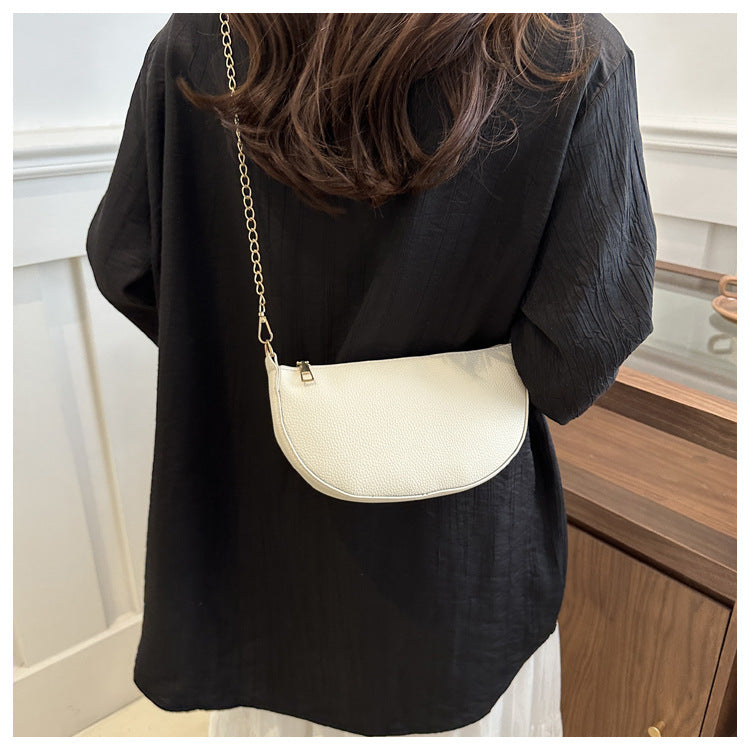 Minimalist Half-Moon Crossbody Bag Kalsten