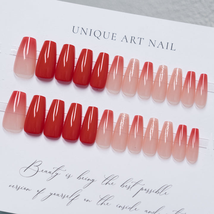 Ombre Press-On Nail Extensions