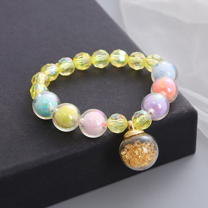 Bracelet Made of Colorful Glass Beads Kalsten