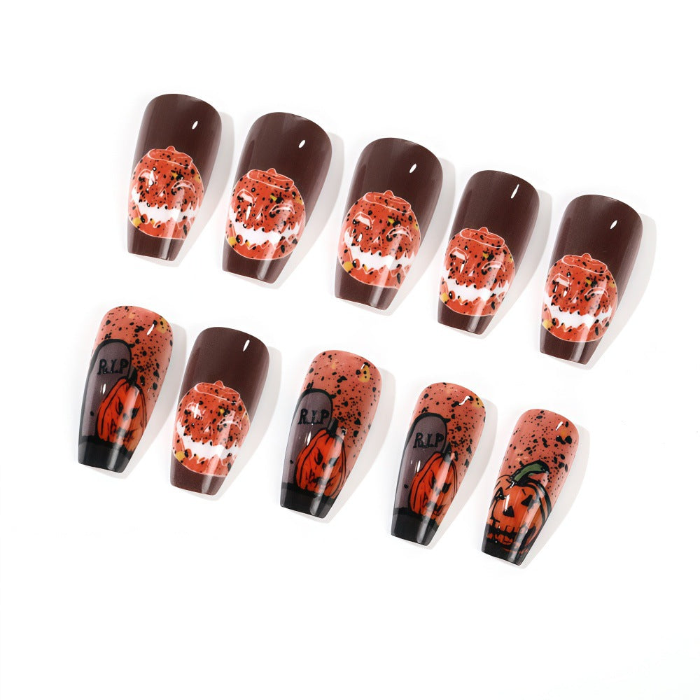 Halloween-themed artificial nails Kalsten