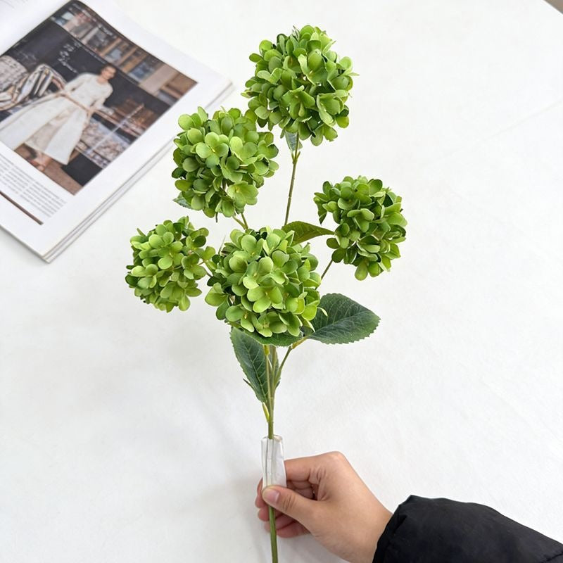 Elegant Faux Hydrangea Stem