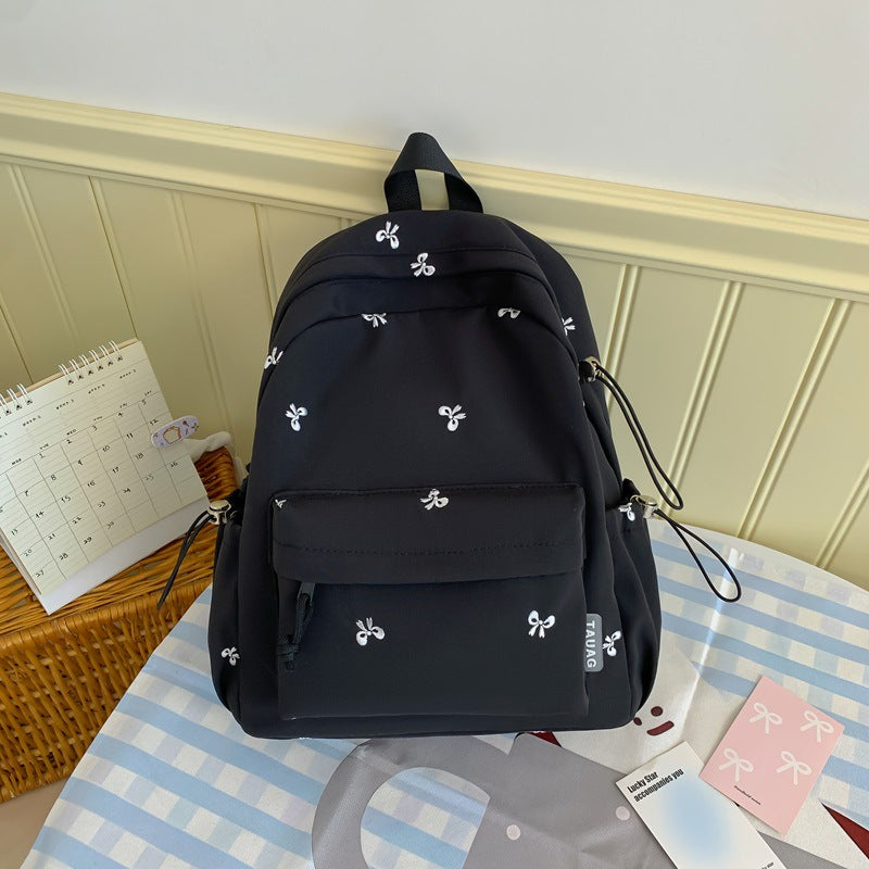 Floral Embroidered Daily Backpack Kalsten