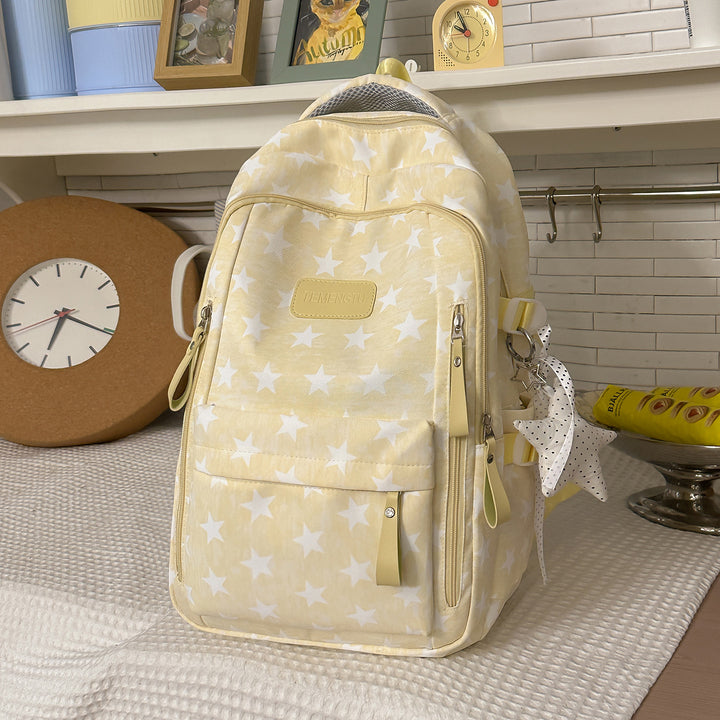Trendy Star-Print School Backpack Kalsten