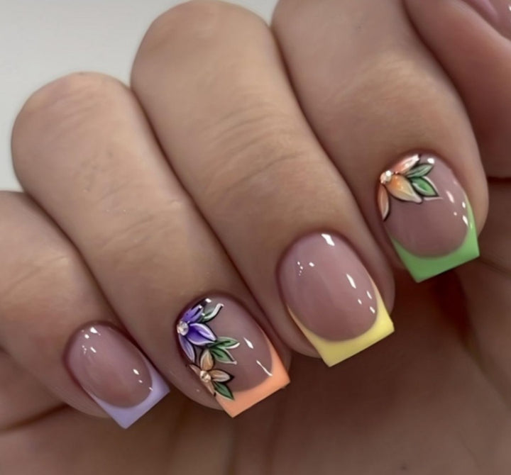 Floral Gradient Nail Art Kit Kalsten