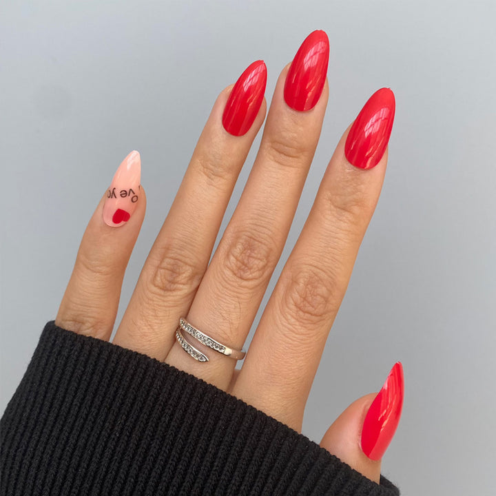 Glamorous Glittery Stiletto Press-On Nails Kalsten
