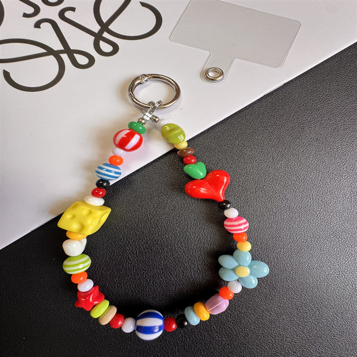 Playful Beaded Charm Keychain Kalsten 1790135076