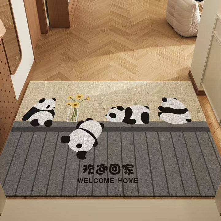 Cute Panda Design Door Mat