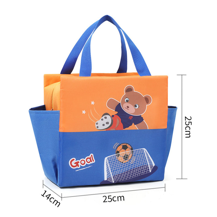Fun Soccer-Themed Insulated Lunch Tote Kalsten