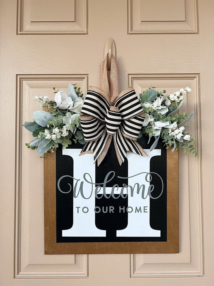 Customizable Welcome Door Sign