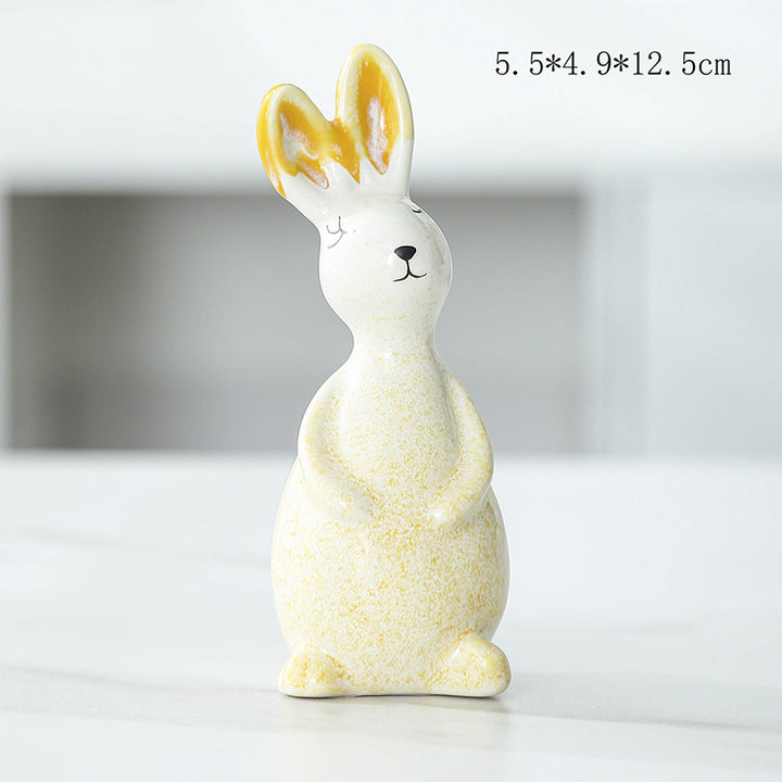Whimsical Decorative Bunny Sculpture Kalsten