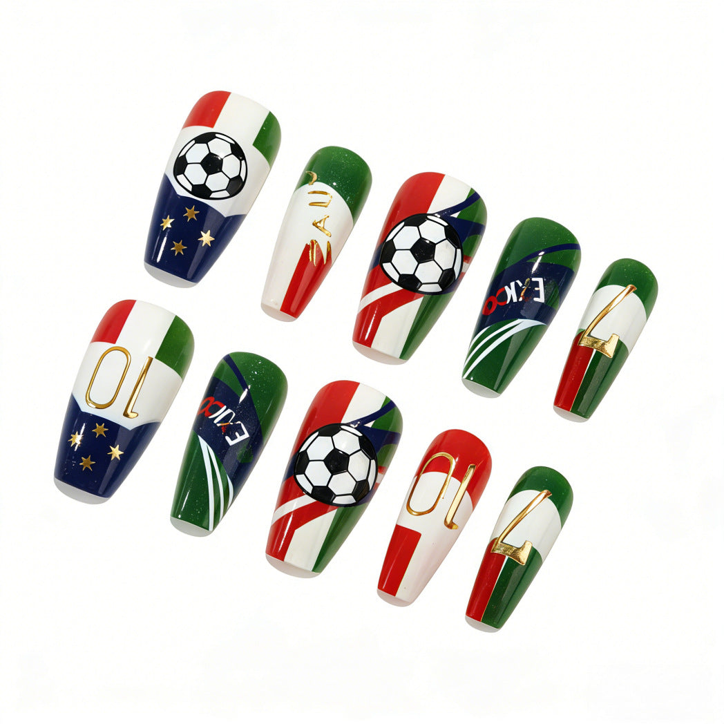 Sporty Nail Art Design Kalsten