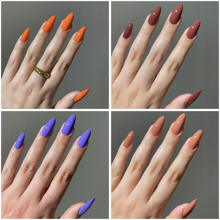 Artificial nail set with elegant stiletto tips and matte finish Kalsten