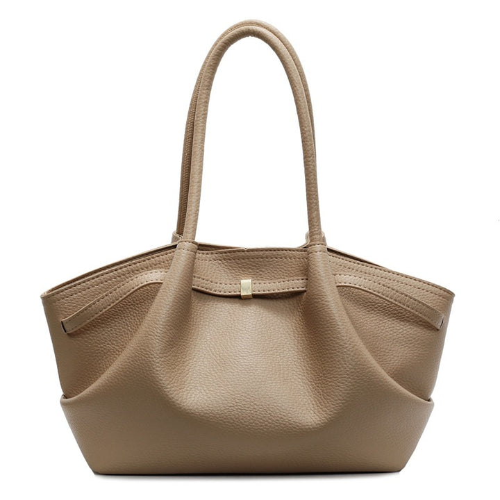 Classic Grained Leather Tote Bag