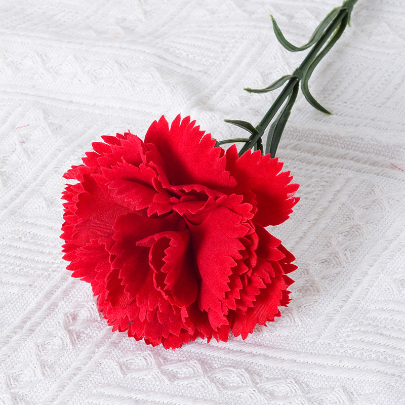 Realistic Fabric Carnation Flower Stem