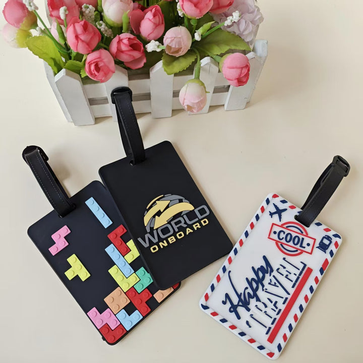 Unisex luggage tag in creative Tetris design Kalsten